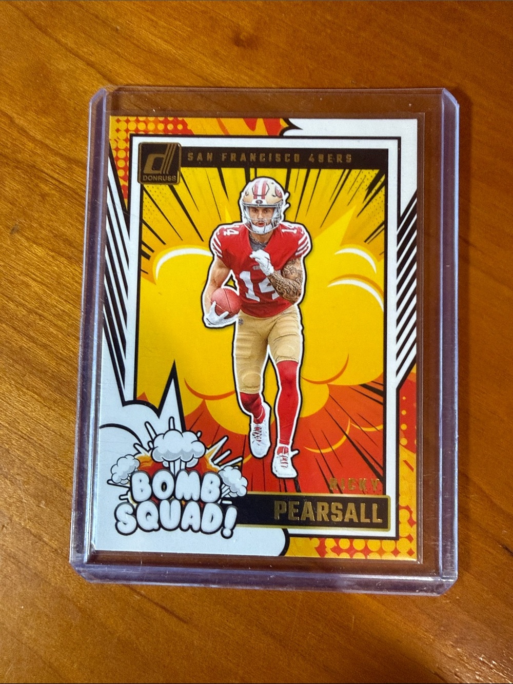 Donruss 'Bomb Squad' Trey Lance Football Card - Red & Gold